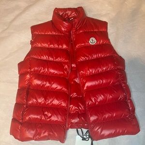 Moncler Down Vest Red